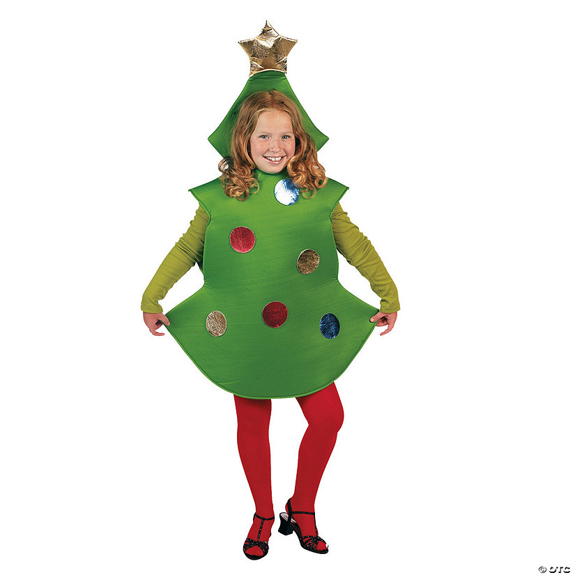 Kid&amp;#8217;s Christmas Tree Costume Image