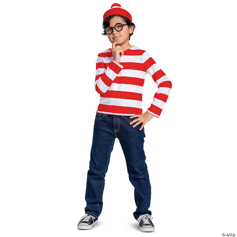 Kid&#8217;s Classic Where&#8217;s Waldo Costume - Medium Image