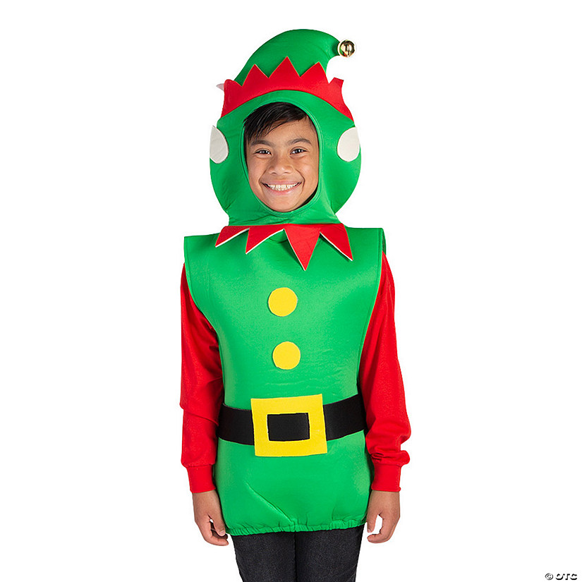Kid&amp;#8217;s Elf Pullover Costume Image