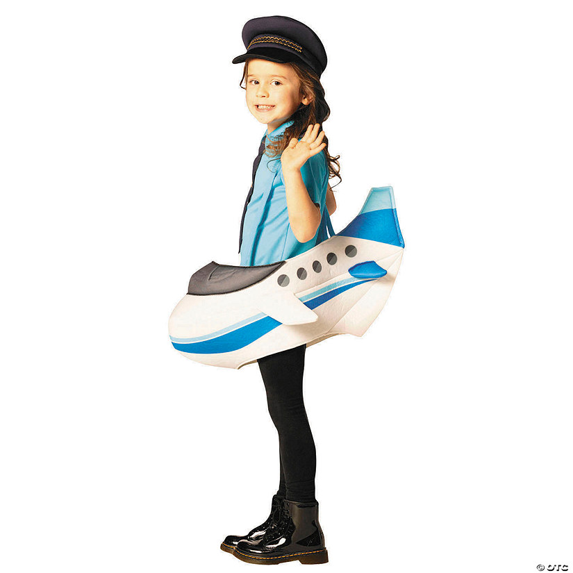 Kids Airplane Foam Tunic Costume - 3-6 Image