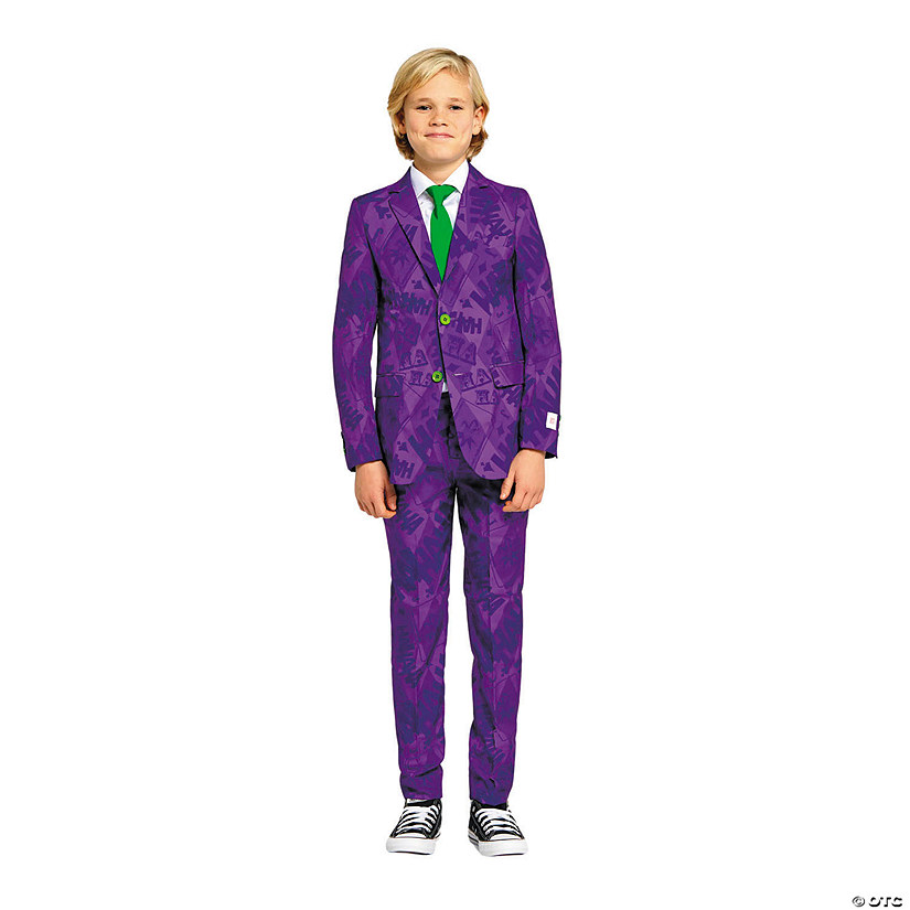 Kids Batman&amp;#8482; Joker Purple Suit Costume Image