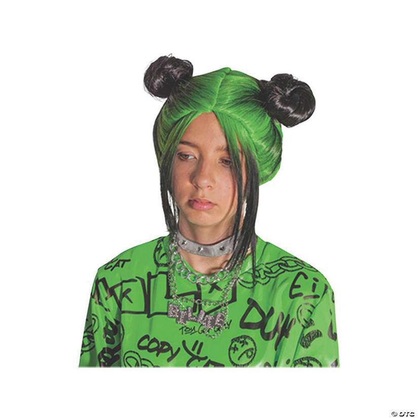 Kids Billie Eilish Double Bun Wig Image