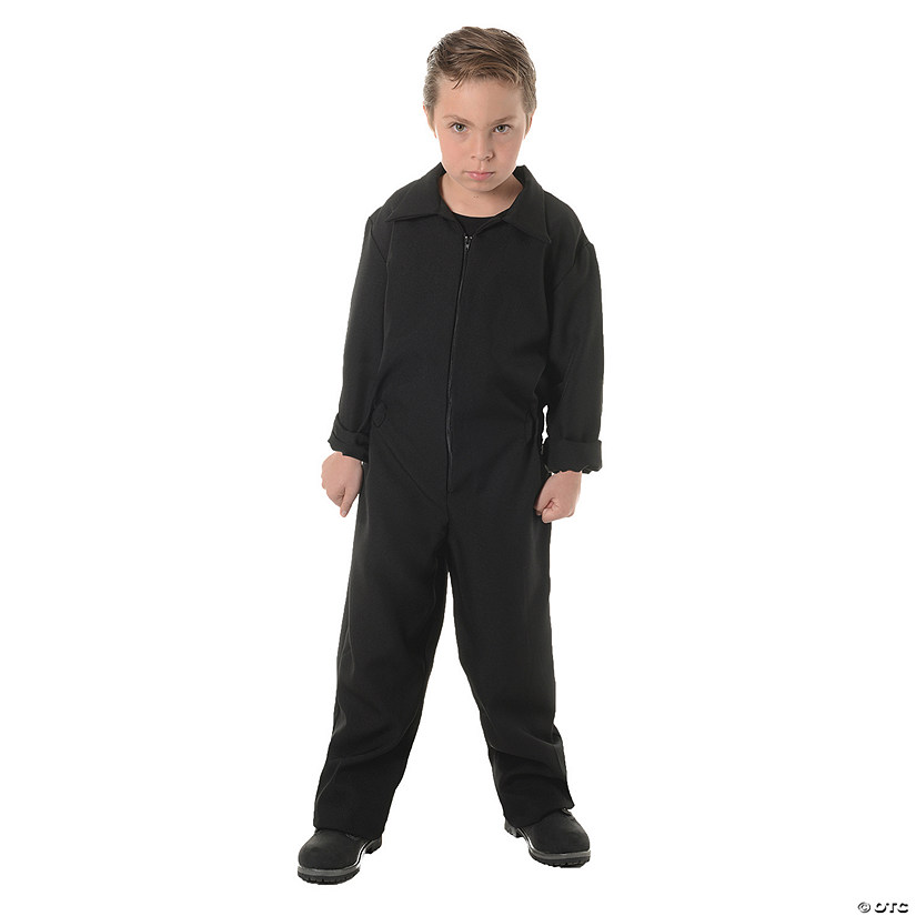 Kids Black Horror Jumpsuit Costume Small 4-6 Image