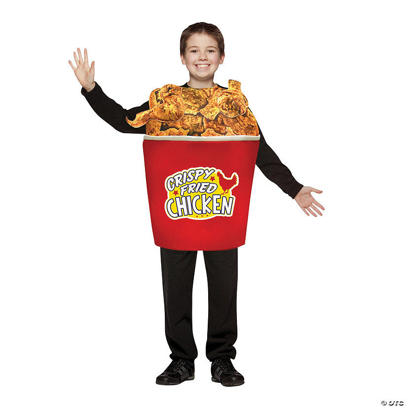 Kids Bucket of Fried Chicken Costume Image