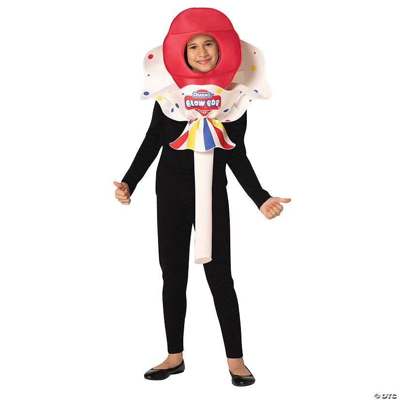 Kids Charms Blow Pop Cherry Costume Image