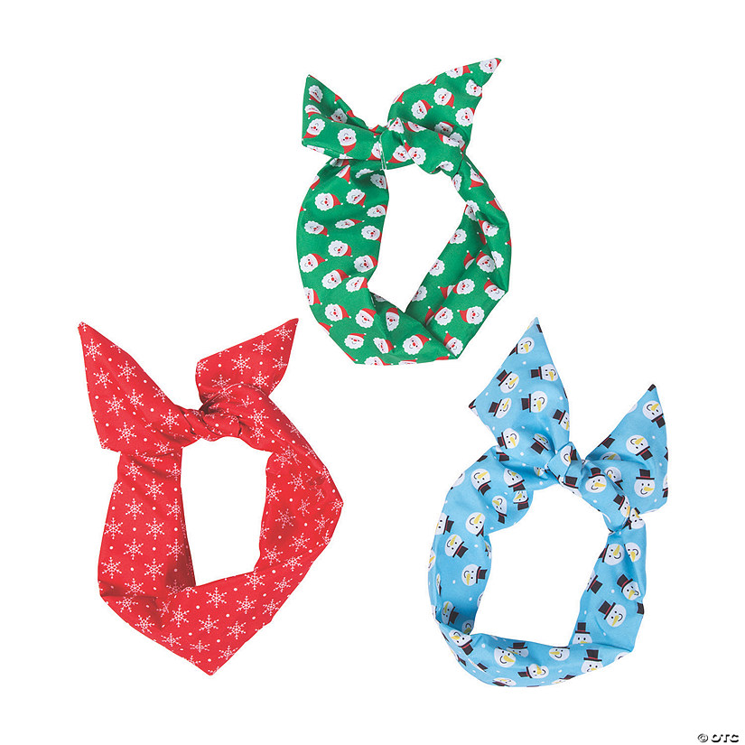 Kids&amp;#8217; Christmas Wired Headbands - 6 Pc. Image