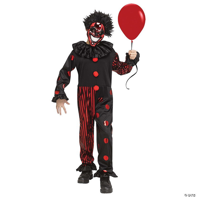 Kids Chrome Clown Costume Image