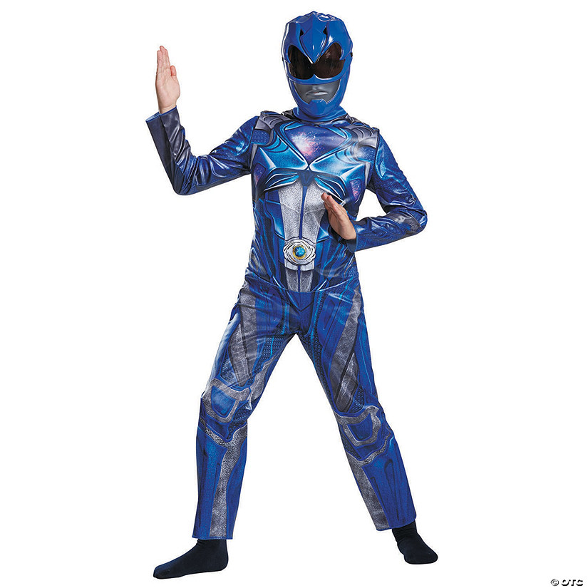 Kid's Classic Blue Ranger Costume - Medium Image