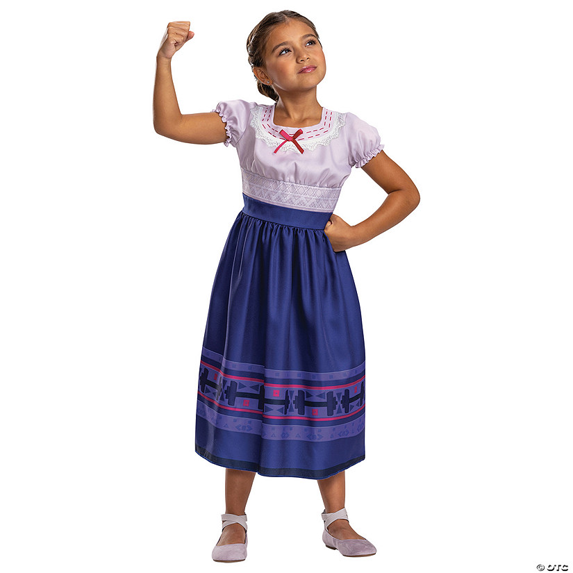 Kids Classic Disney Encanto Luisa Madrigal Costume Image