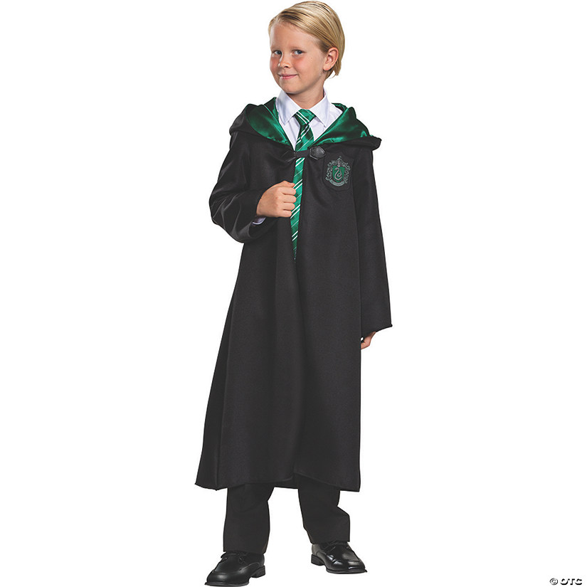 Kid's Classic Harry Potter Slytherin Robe - Large Image