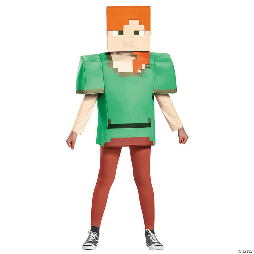 Kids Classic Minecraft Alex Costume Image
