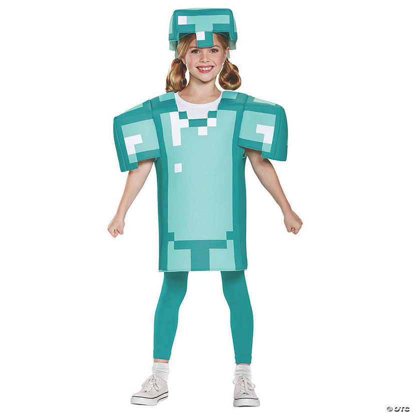 Kid's Classic Minecraft Armor Costume - Large Image
