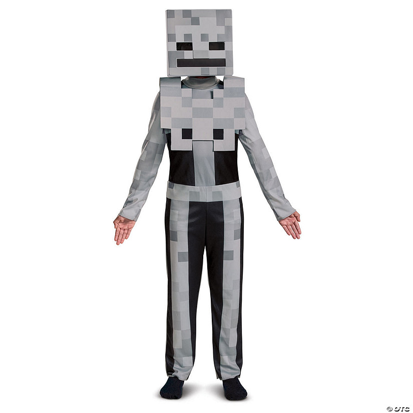 Kids Classic Minecraft&amp;#8482; Skeleton Jumpsuit Costume - Small 4-6 Image
