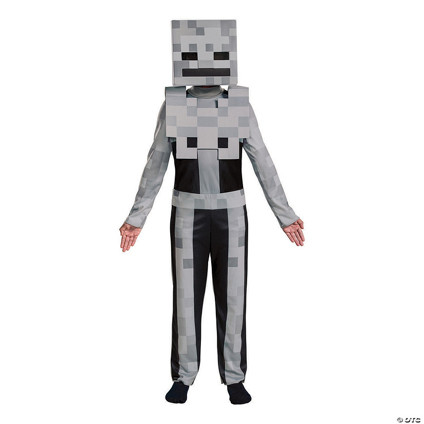 Kids Classic Minecraft&amp;#8482; Skeleton Jumpsuit Costume Image