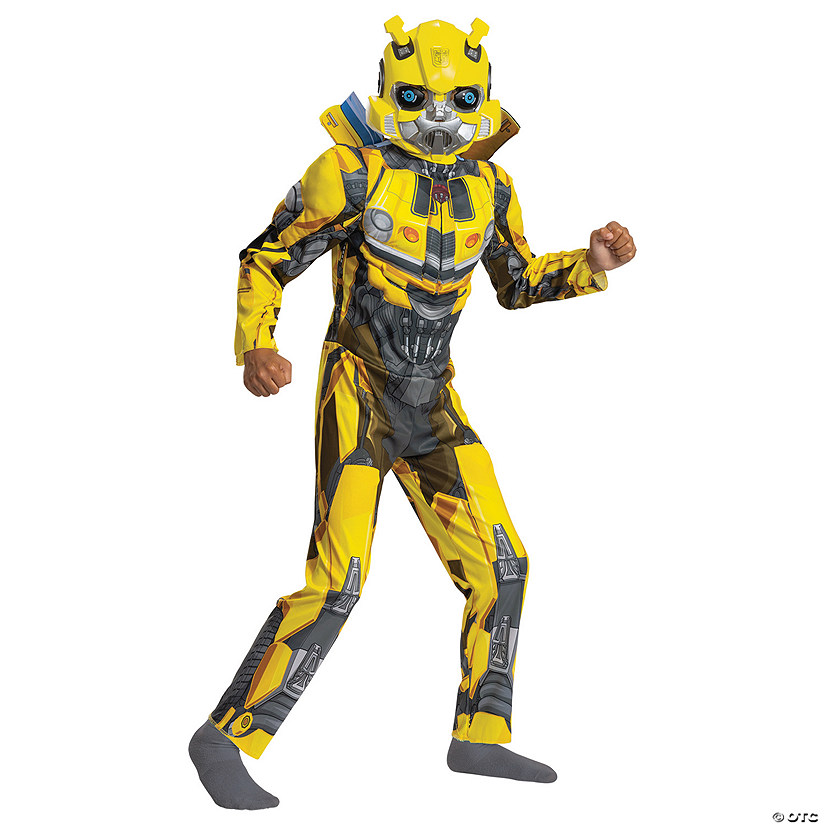 Kids Classic Muscle Transformers Bumblebee T7 Costume Image
