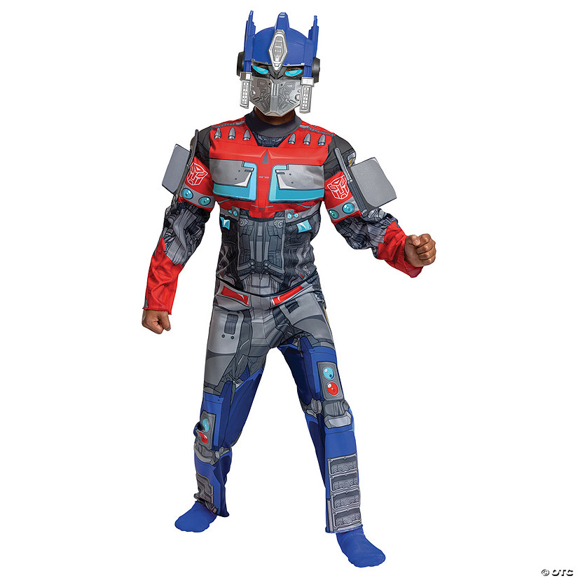 Kids Classic Muscle Transformers Optimus Prime T7 Costume Image