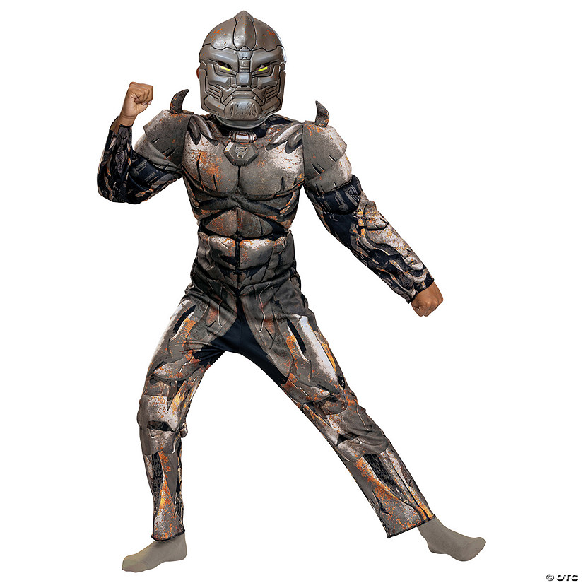 Kids Classic Muscle Transformers Rhinox T7 Costume Image