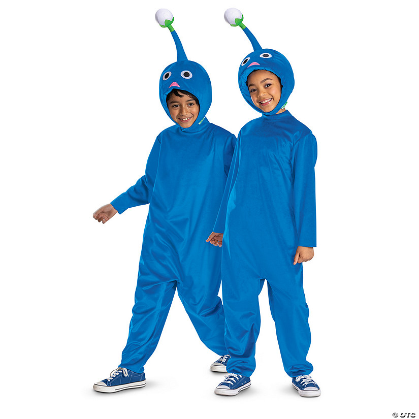 Kids Classic Pikmin&amp;#8482; Blue Pikmin Jumpsuit Costume Image