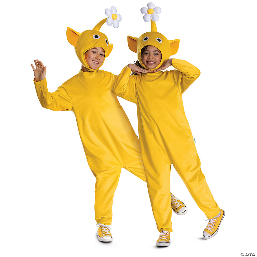 Kids Classic Pikmin&amp;#8482; Yellow Pikmin Jumpsuit Costume Image