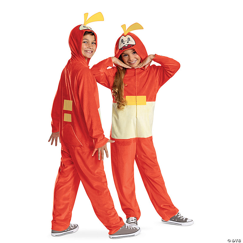 Kids Classic Pok&amp;#233;mon<sup>&amp;#174;</sup> Fuecoco Hooded Jumpsuit Costume Image
