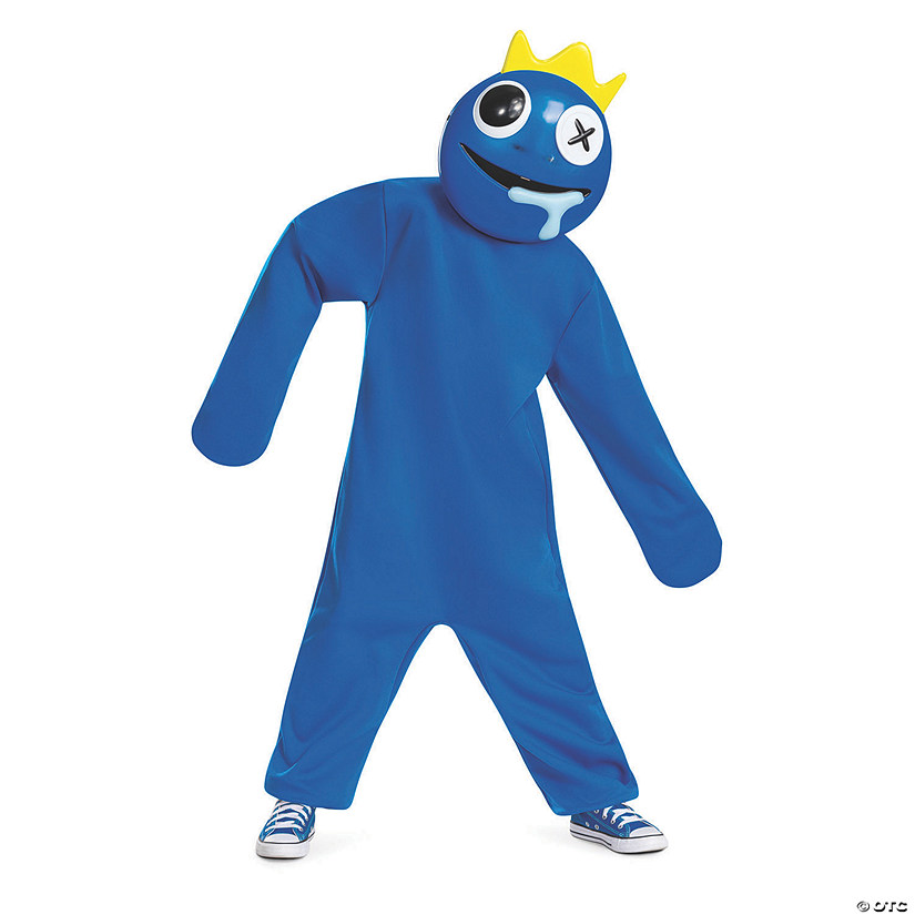 Kids Classic Rainbow Friends Blue Costume Image