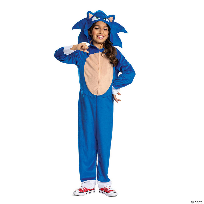 Kids Classic Sonic Movie Costume - Large Image
