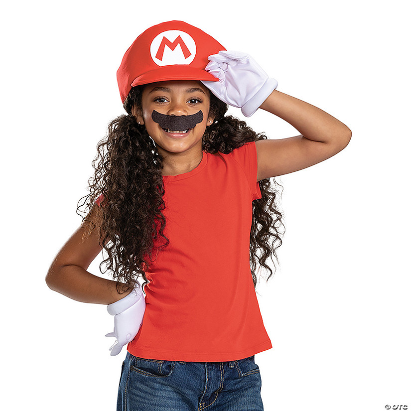 Kids Classic Super Mario Bros.&amp;#8482; Mario Elevated Costume Accessory Kit Image