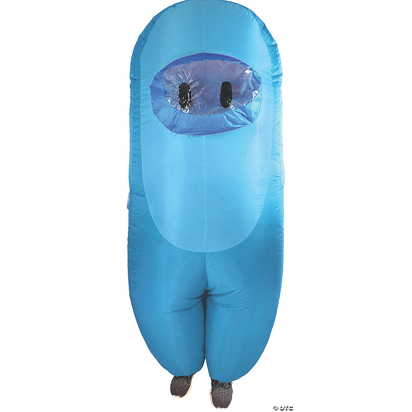 Kids Cyan Inflatable Crewmate Killer Costume Image