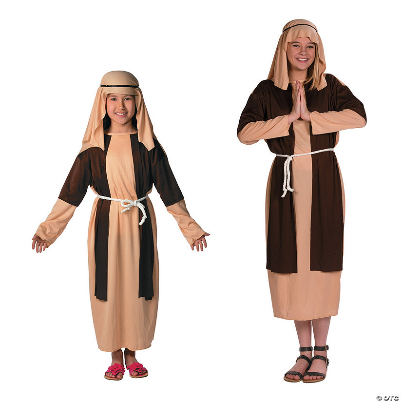 Kids Deluxe Brown & Beige Shepherd Costumes Image