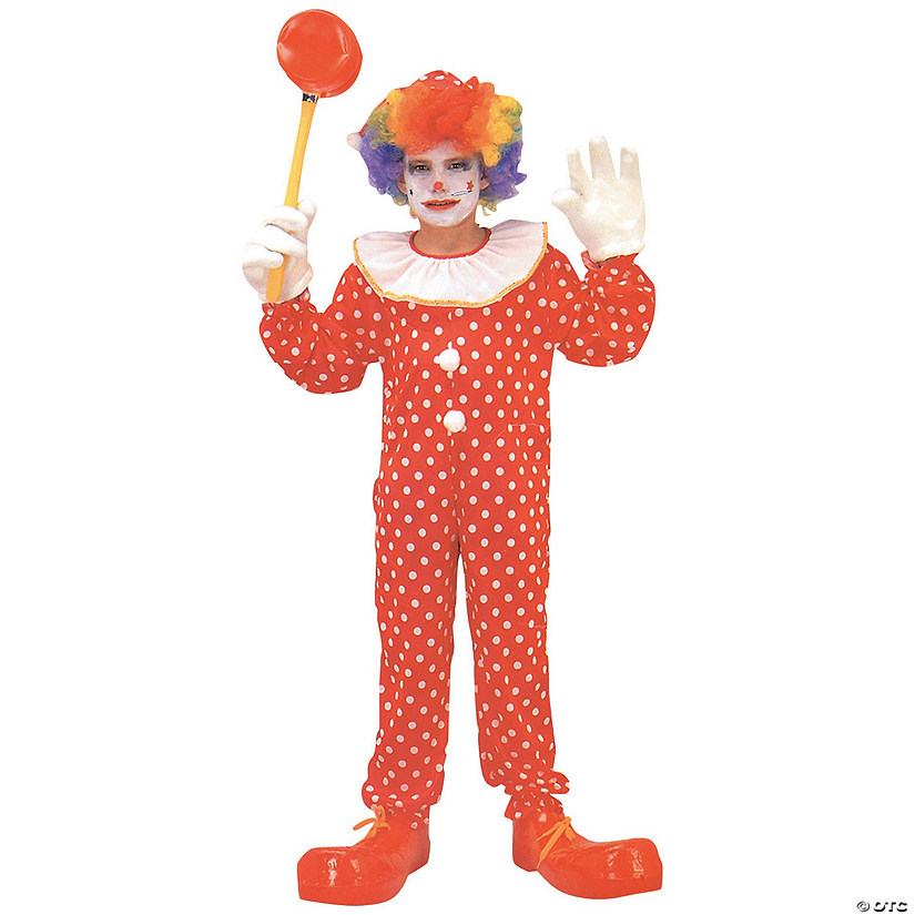 Kid's Deluxe Clown Costume - Large Image