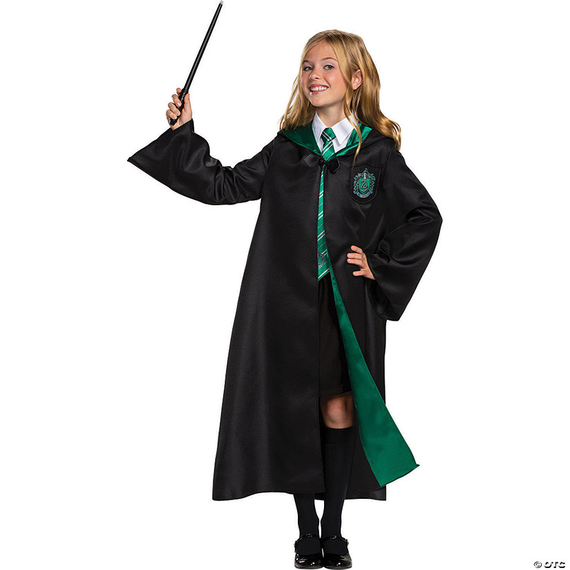 Kids Deluxe Harry Potter Slytherin Robe - Medium 7-8 Image