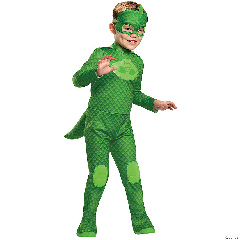 Kids Deluxe Light-Up PJ Masks Gekko Costume - 4-6 Image