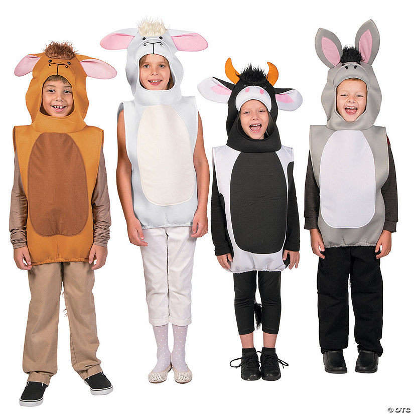 Kids Deluxe Nativity Animal Costume Assortment - 8 Pc. Image