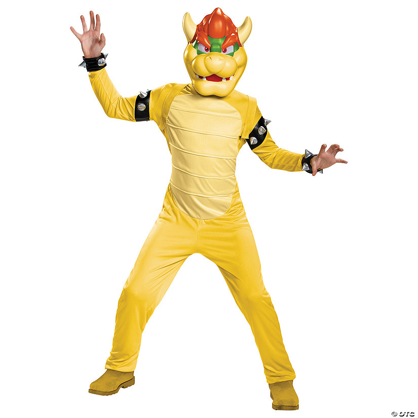Kids Deluxe Super Mario Bros.&amp;#8482; Bowser Jumpsuit Costume Image