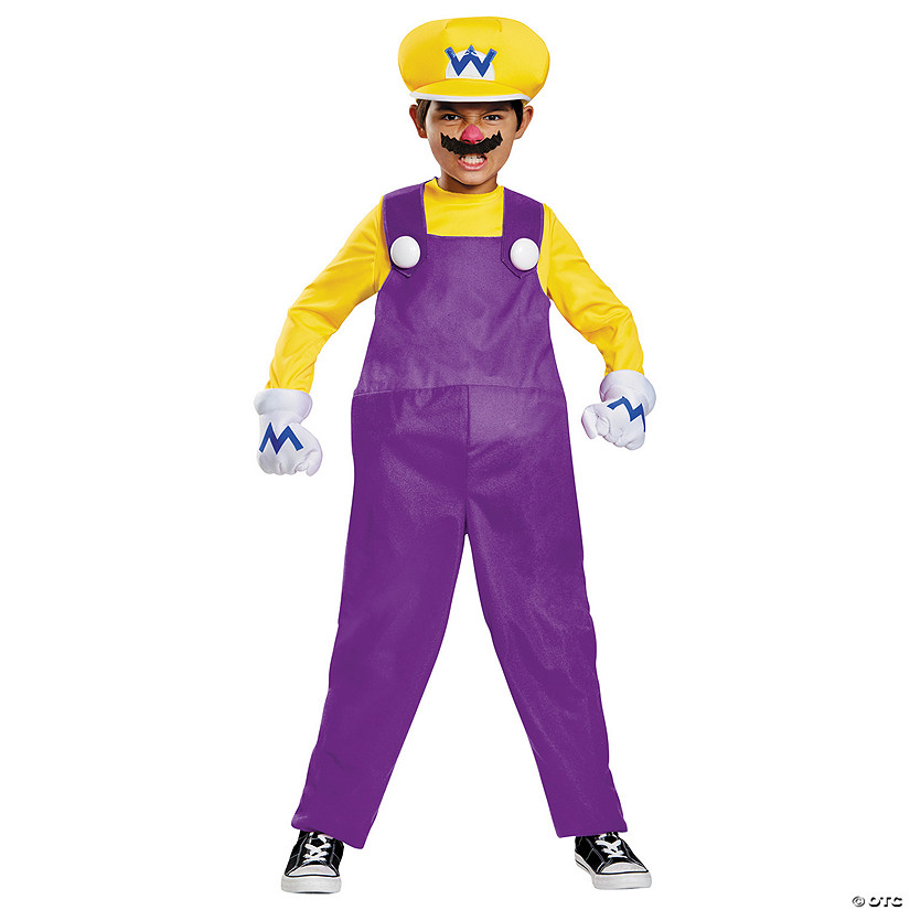 Kids Deluxe Super Mario Bros.&#8482; Wario Costume Image