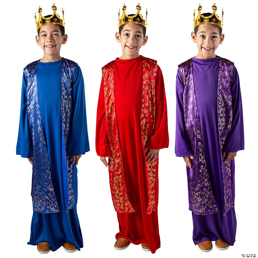 Kids&#8217; Deluxe Wise Men Costumes Kit - Large/Extra Large - 9 Pc. Image