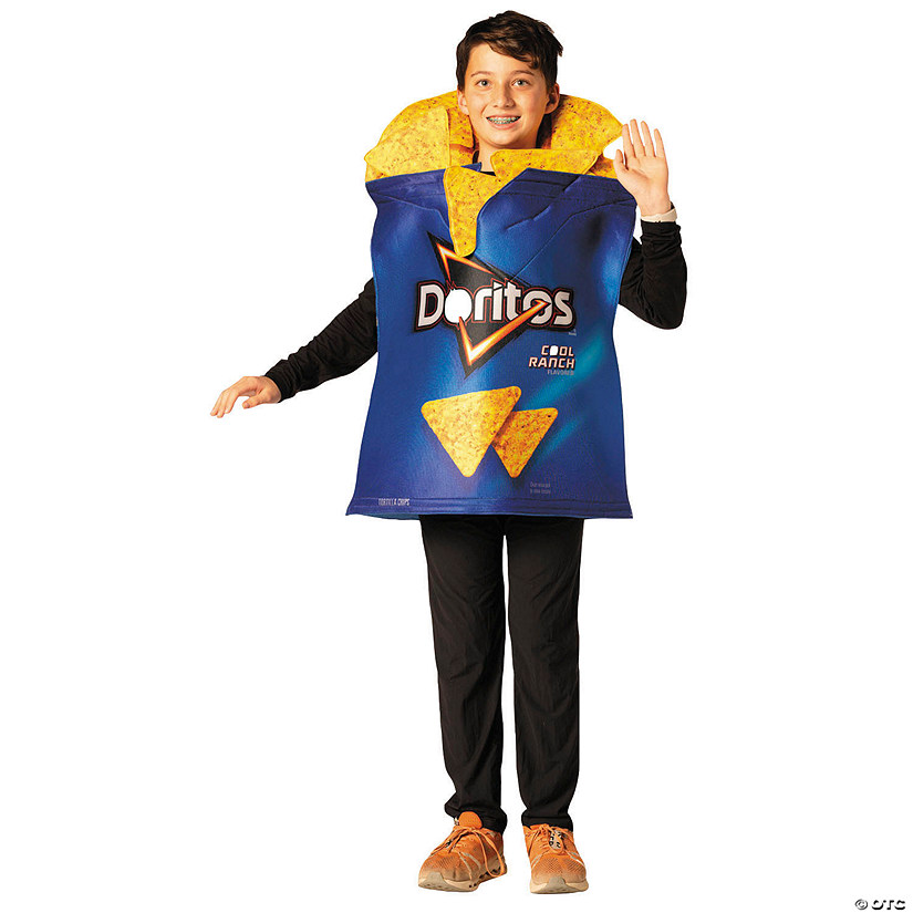 Kids Doritos&amp;#8482; Cool Ranch Bag with Chips Tunic Costume - Extra Large 14-16 Image