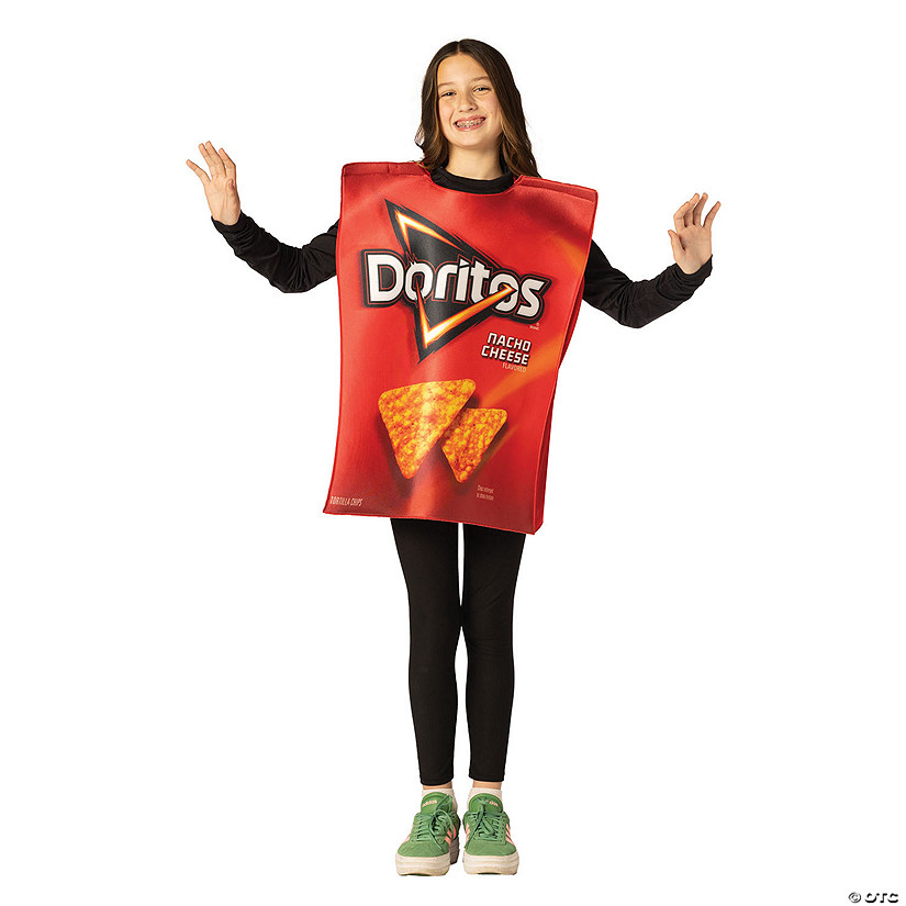 Kids Doritos&amp;#8482; Nacho Cheese Bag Tunic Costume - Extra Large 14-16 Image