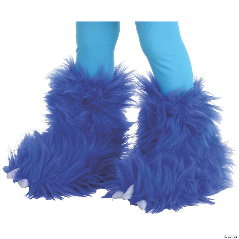 Kids Electric Blue Monster Boot Tops Image