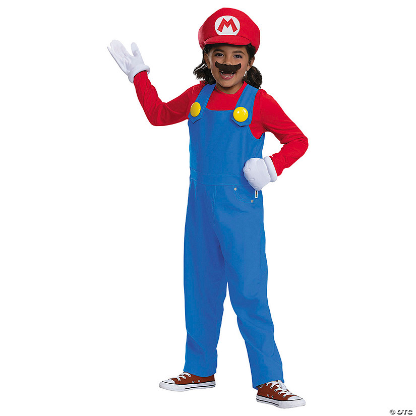 Kids Elevated Super Mario Bros.&#8482; Mario Costume Image