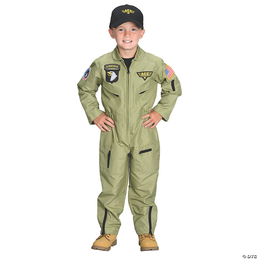 Kids Fighter Pilot Costume Image