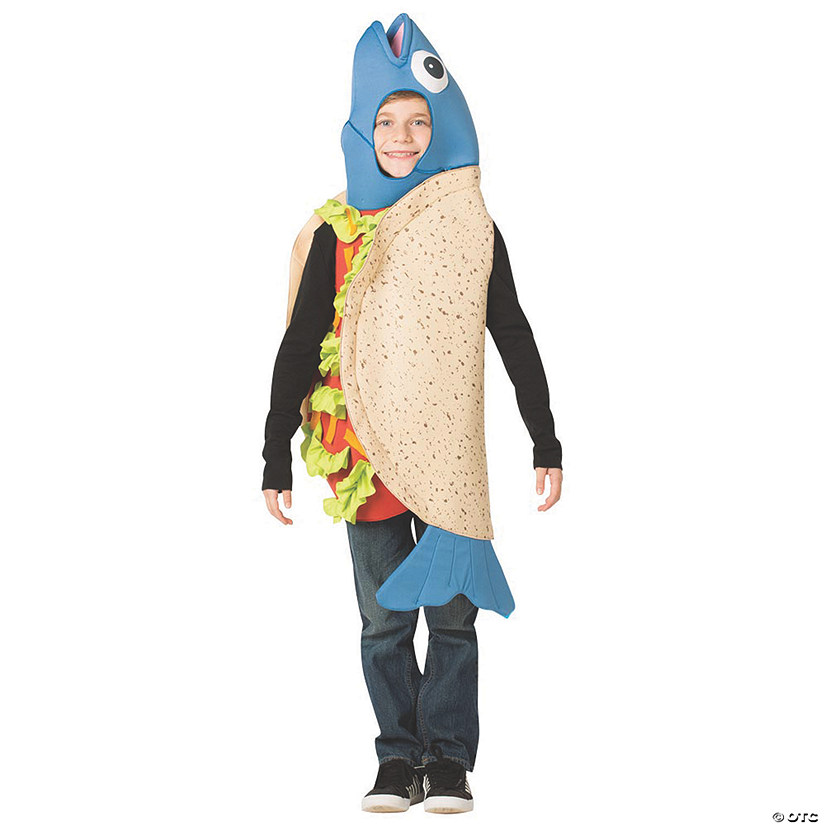 Kids Fish Taco Halloween Costume - Medium Image