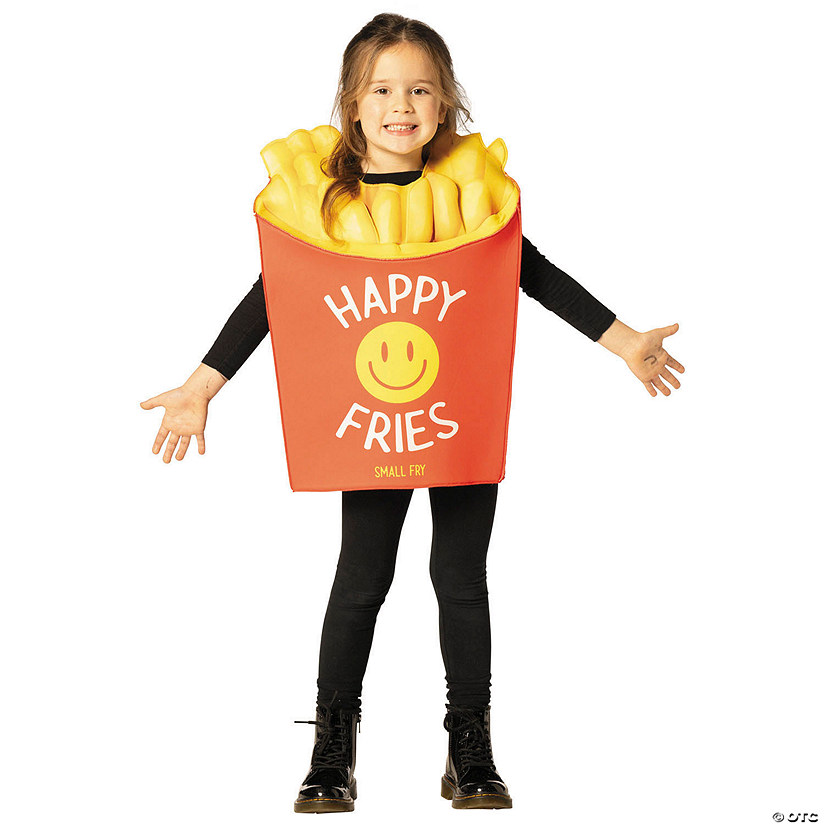 Kids French Fries Foam Tunic Costume - 3-6 Image