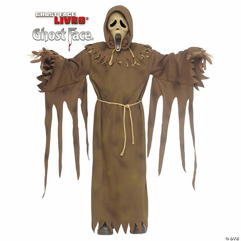 Kids Ghost Face&amp;#174; Scarecrow Hooded Robe Costume Image
