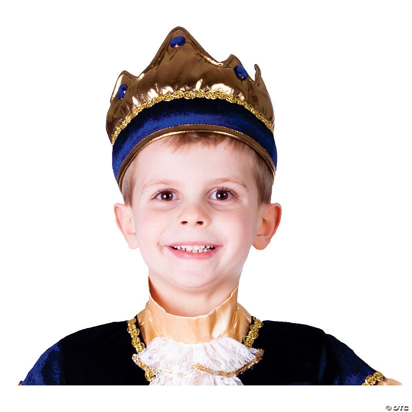 Kids Gold &amp; Blue Crown Image