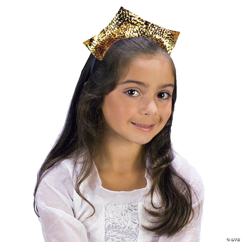 Kid's Gold Sparkling Sequin Tiara Image