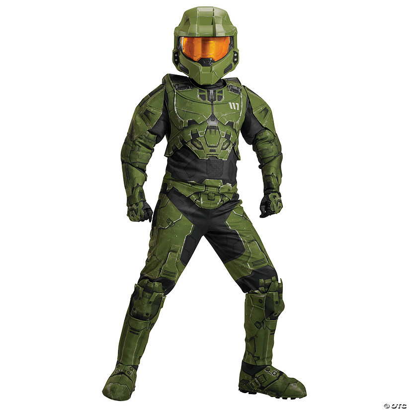Kids Halo&amp;#8482; Master Chief Infinite Jumpsuit Costume - Medium 7-8 Image