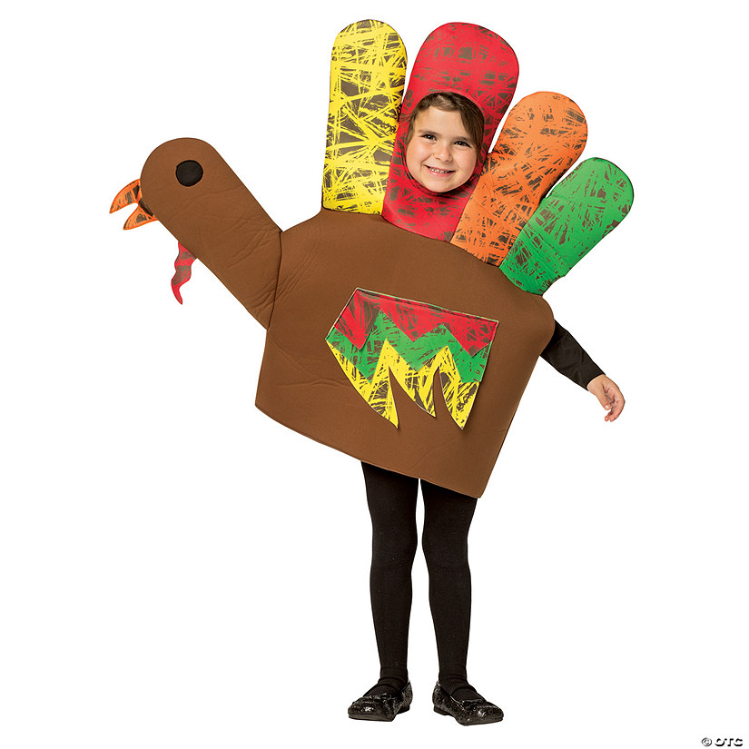 Kids Hand Turkey Costume Image