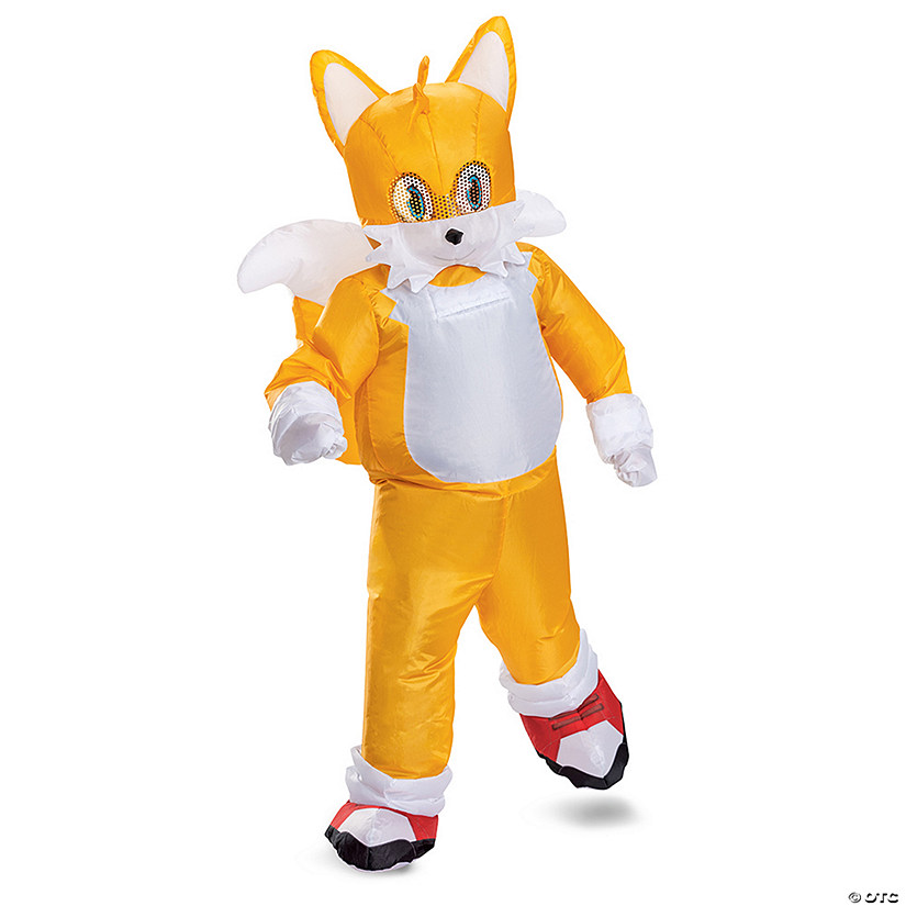 Kids Inflatable Sonic the Hedgehog 3&amp;#8482; Miles &quot;Tails&quot; Prower Costume Image