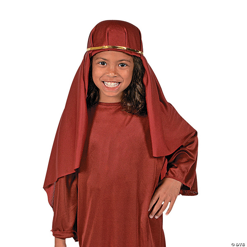Kids Maroon Nativity Hat Image